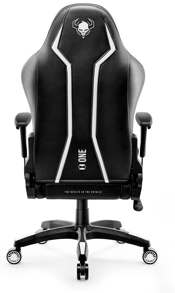 Herné kreslo Diablo X-One 2.0 Normal Size, čierno-biele