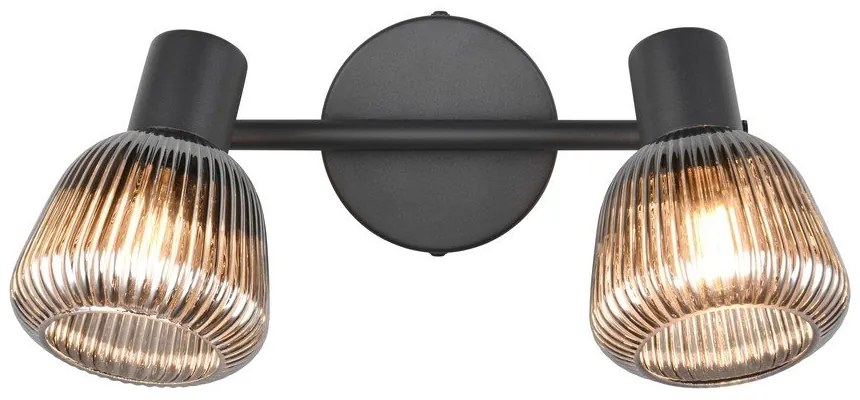 Čierne bodové svietidlo ø 10 cm Tarifa – Trio