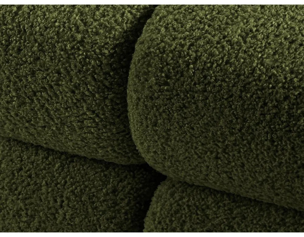 Zelená pohovka z textílie buklé 288 cm Bellis – Micadoni