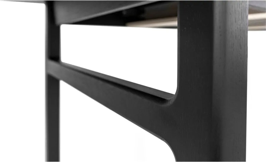 Rozkladací jedálenský stôl s prídavnou doskou v dekore duba 90x180 cm Curved – Woodman