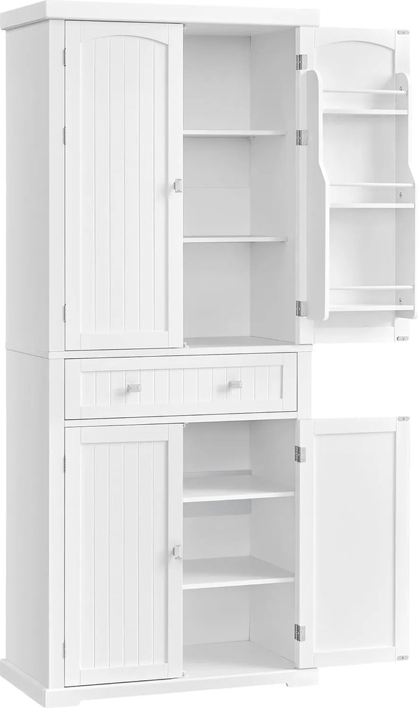 Vysoká kuchyňská skříňka Vasagle Snow 182 cm bílá