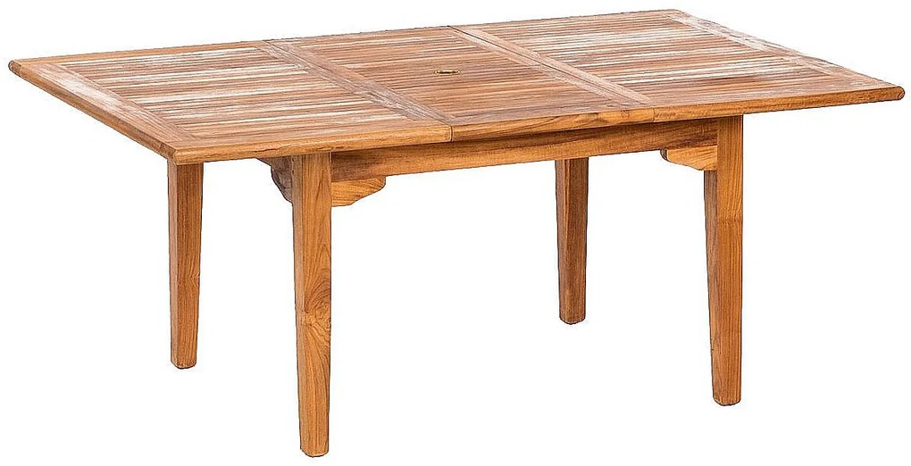 DEOKORK Teakový stôl ELEGANTE 130 / 180 × 100 × 78 cm | ovál | rozkladacia