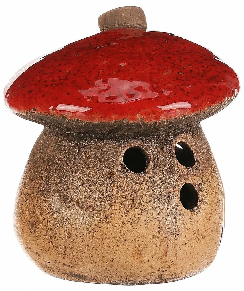 Svietnik Hríbový domček, 1 ks, 12 x 12 x 13 cm