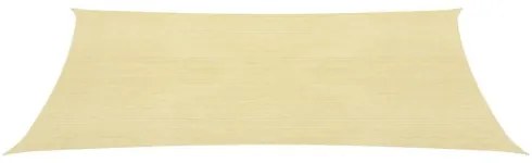 vidaXL Tieniaca plachta 160 g/m², béžová 3x5 m, HDPE-