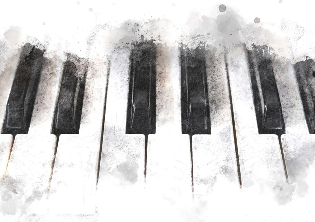 Obraz - Piano, aquarel (70x50 cm)