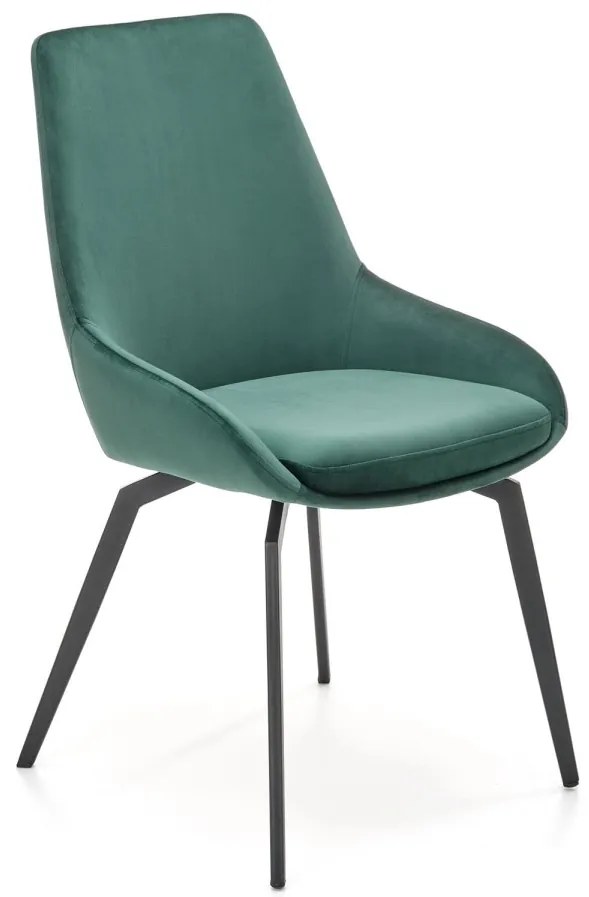 Čalouněná jídelní židle K479 zelená