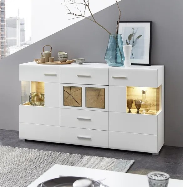 Široká komoda Fun plus, s osvetlením