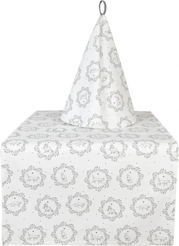 Kuchynská okrúhla utierka s mačičkami Lovely Grey Cats - Ø 80 cm