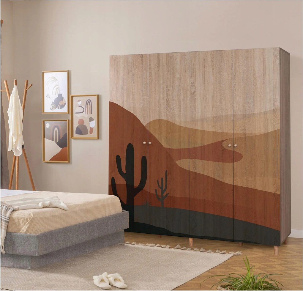 Šatníková skriňa London 905 (dub sonoma)