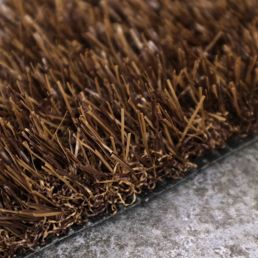 Europe Grass, Umelá tráva PartyGrass Brown, na mieru, šíře 4m, hnedá