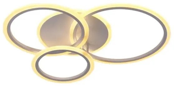 LED Stmievateľný prisadený luster LED/40W/230V biela + diaľkové ovládanie