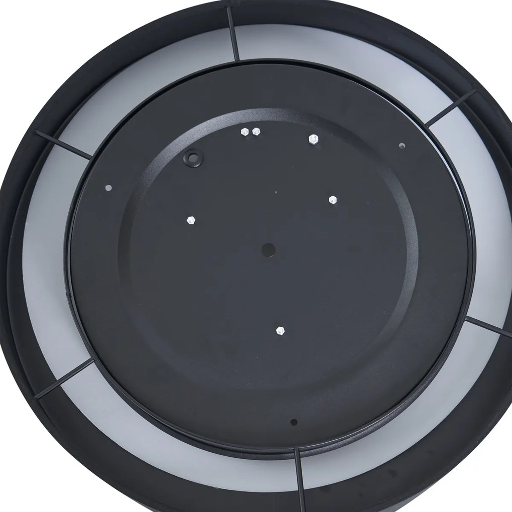 Moderné stropné svietidlo čierne transparentné 40 cm vrátane LED 3-krokové stmievateľné - Sue