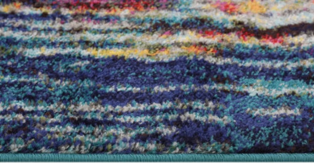 TA Koberec 9802A Svetlo sivá Tmavo tyrkysová SALSA Rozmer: 80x150 cm