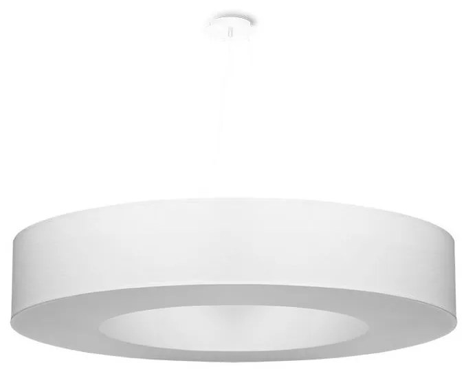 Sollux Sollux SL.0795 - Luster na lanku SATURNO 8xE27/60W/230V pr. 90 cm biela SLX0677