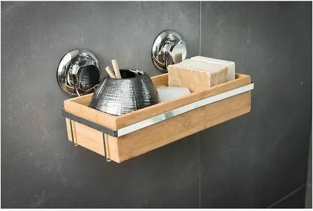 Compactor Bambusová polička do kúpeľne Bestlock SPA Bamboo, 27,6 x 14,8 x 12,7 cm