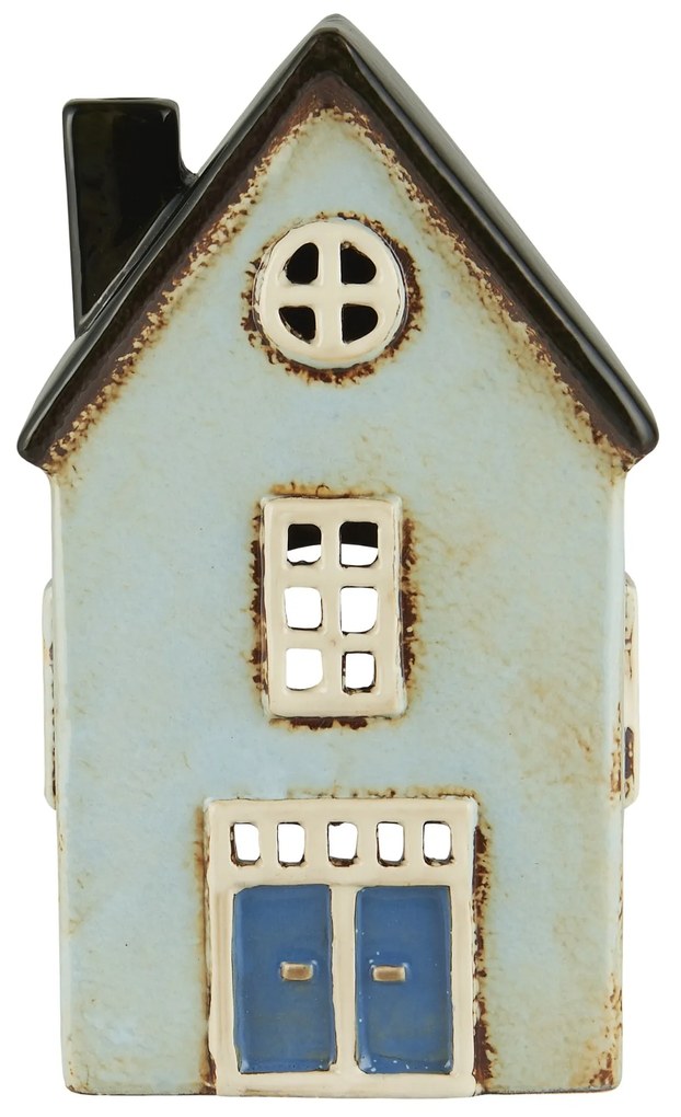 Ib Laursen Keramický svietnik Nyhavn Double door/Black Roof