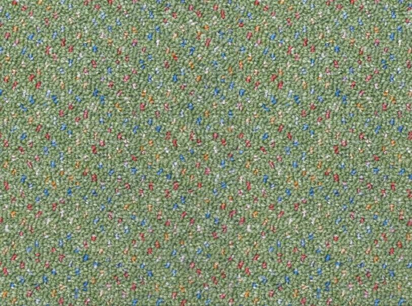 Metrážový koberec Melody 221 Zelená - Rozměr na míru s obšitím cm
