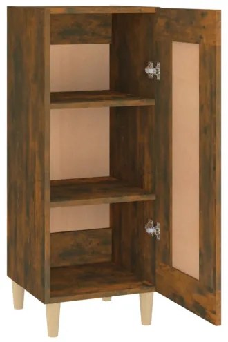 vidaXL Komoda dymový dub 34,5x34x90 cm spracované drevo-