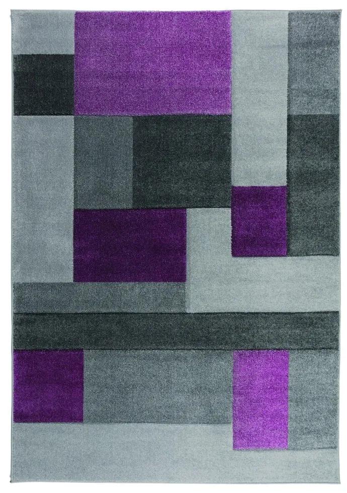 Sivo-fialový koberec Flair Rugs Cosmos, 120 × 170 cm