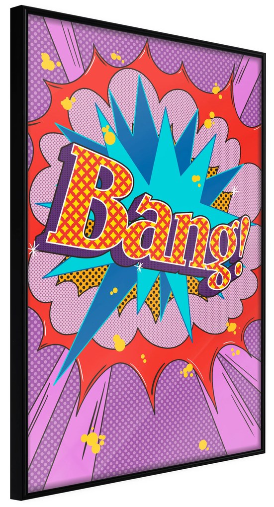 Artgeist Plagát - Bang! [Poster] Veľkosť: 20x30, Verzia: Čierny rám s passe-partout