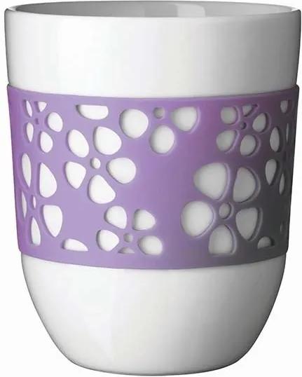 QDO Sada 2 porcelánových termohrnčekov Silly fialová