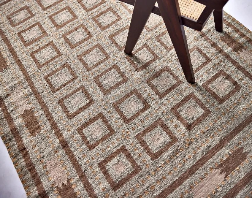 Diamond Carpets koberce Ručne viazaný kusový koberec Guggenheim DESP P81 Brown Natural - 240x300 cm