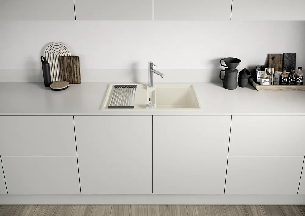 Blanco Adira 45 S, silgranitový drez 780x500x200 mm, 1-komorový, sivá vulkán, BLA-527588