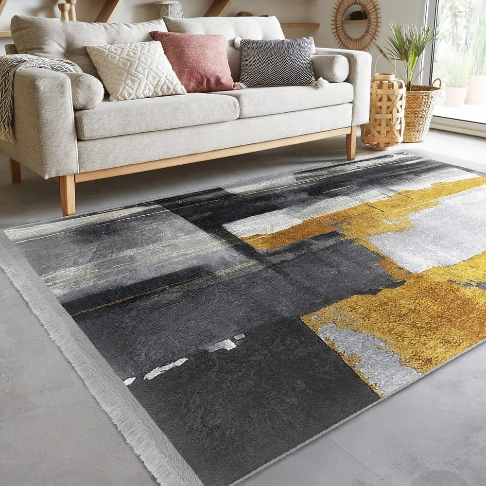 Žlto-sivý koberec 160x230 cm - Mila Home