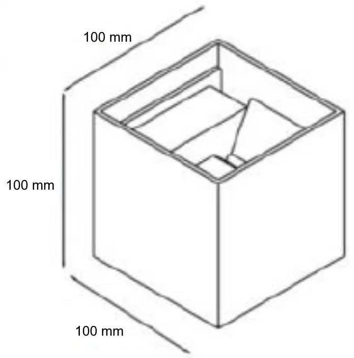 NÁSTENNÉ SVIETIDLO ŠTVOREC 2X5W 4000K IP54 BIELE