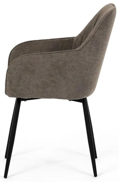 Autronic BONTEC Jedálenská stolička, hnedá, látka, DCL-221 BR2 Farba: Žltá