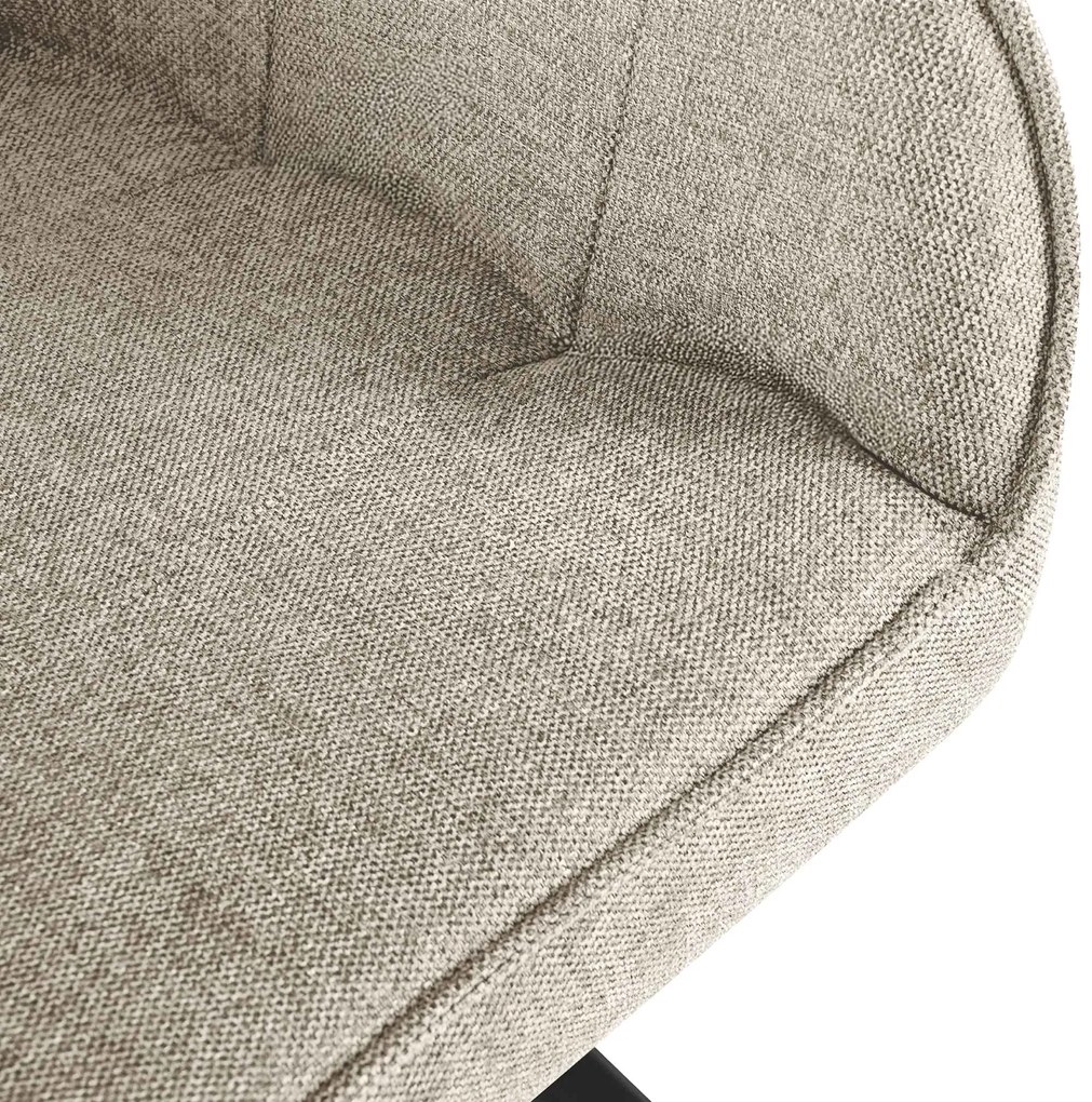 Jedálenská stolička Pettuli látka - krémová