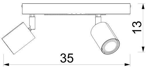 Detské bodové svietidlo FUN 3xGU10/8W/230V biela/lopta