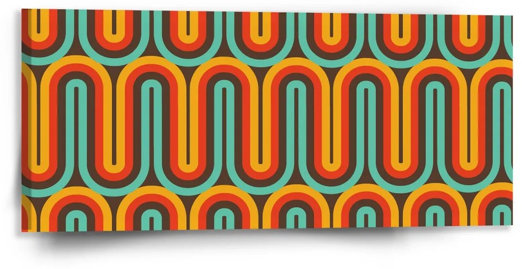 Sablio Obraz Retro vlny - 110x50 cm