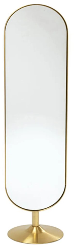 Curve zrkadlo stojacie zlaté 40x170cm