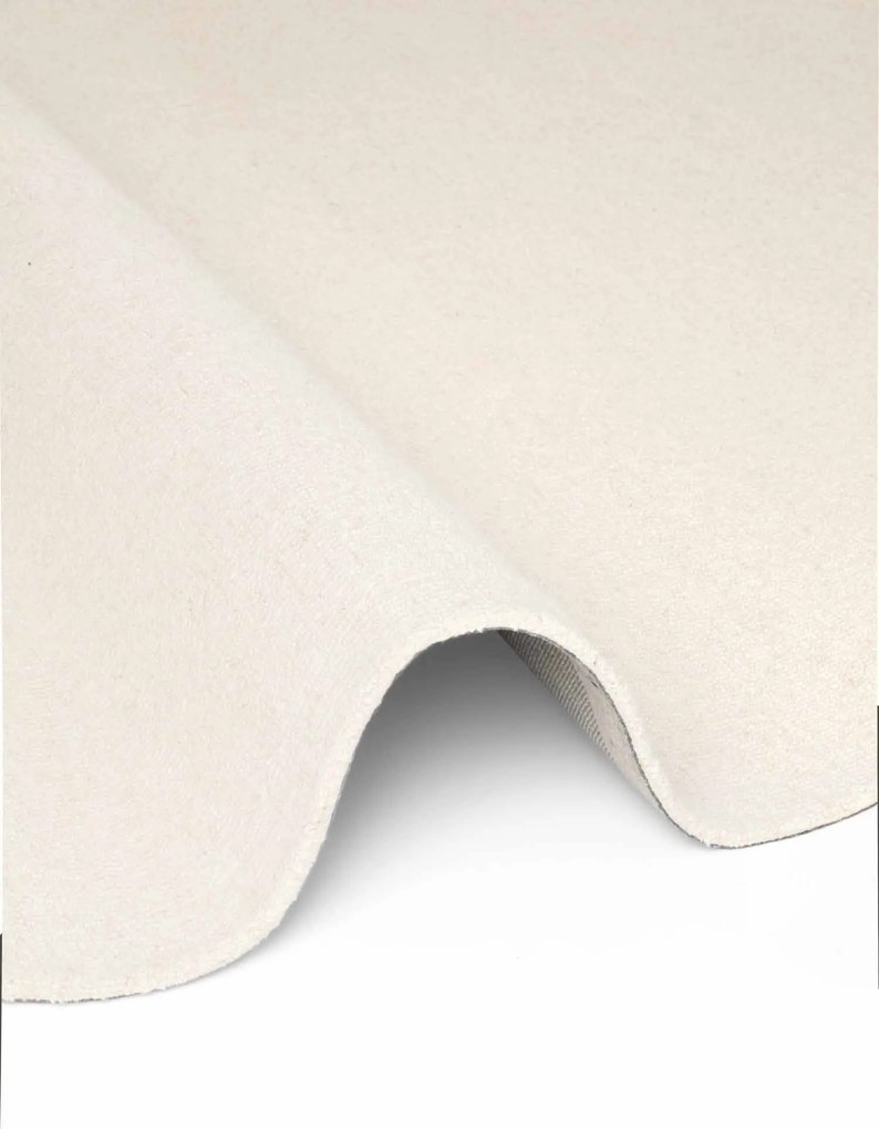 ELLE Decoration, Kusový koberec Puristic Knots 106318 Natural White kruh z kolekcie Elle, 160x160 (priemer) kruh, biela, obývacia izba