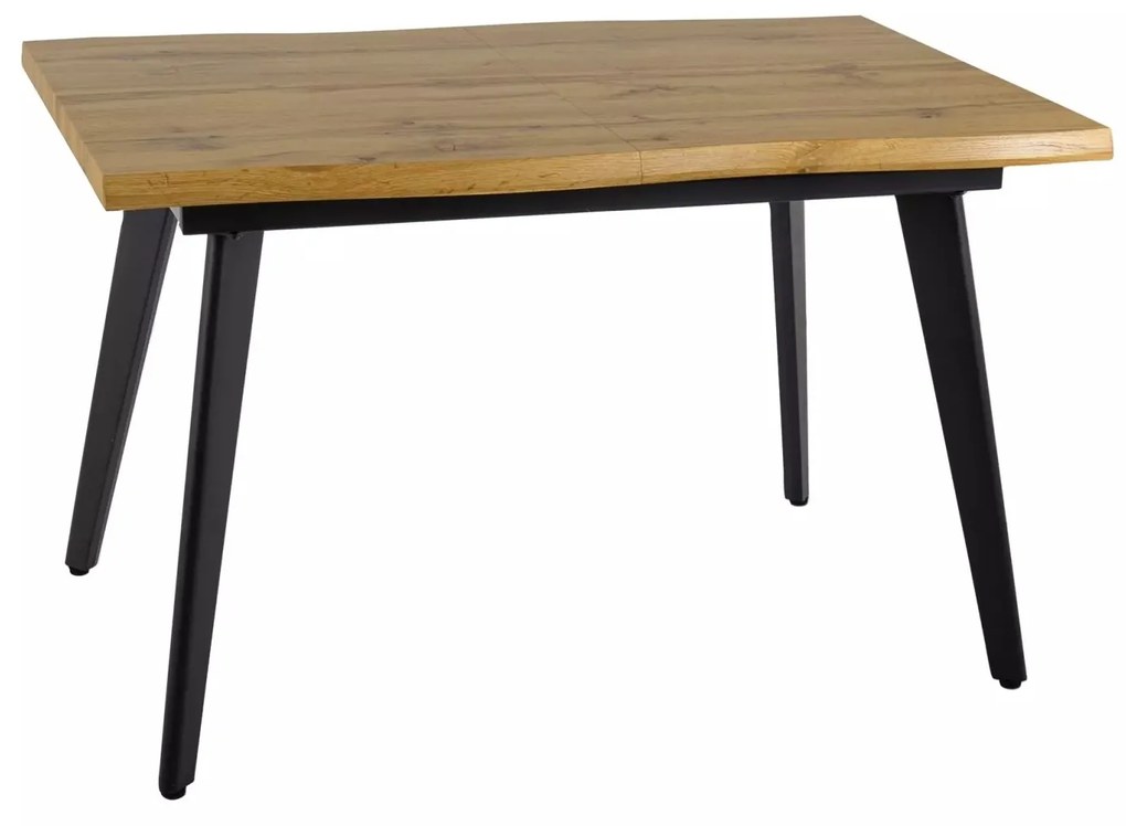 Rozkládací jídelní stůl Fresno 120/180 cm dub artisan/černý