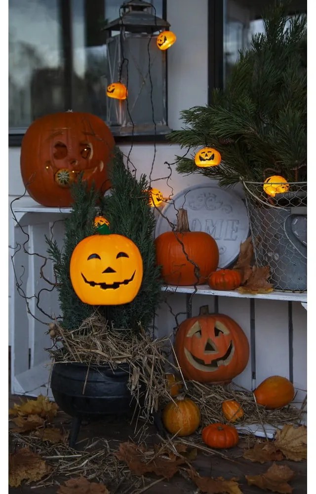 Svetelná reťaz počet žiaroviek 8 ks na baterky dĺžka 210 cm Halloween – Star Trading