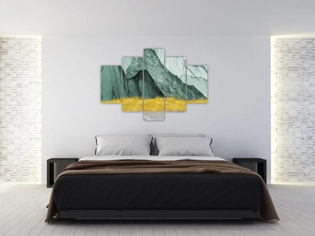 Obraz - Smaragdové hory N⁰2 (150x105 cm)