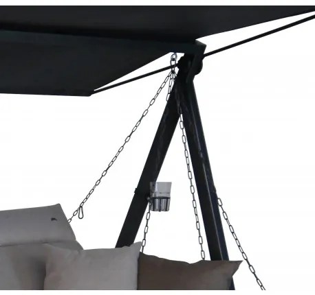Doppler LOUNGE SMART béžová - luxusná záhradná hojdačka