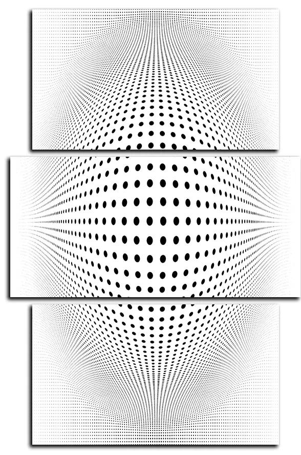 Obraz na plátne - Abstraktná geometrická sfera - obdĺžnik 7218C (105x70 cm)