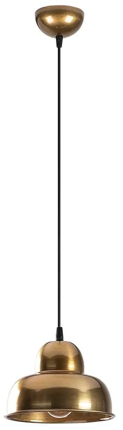 Závesné svietidlo v zlatej farbe s kovovým tienidlom ø 20 cm Berceste – Opviq lights