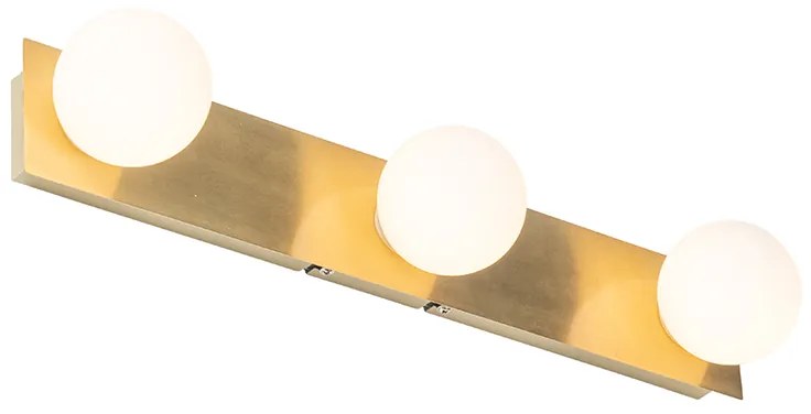 Moderná nástenná lampa zlatá 48 cm IP44 3-svetlo - Cederic