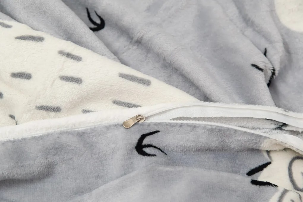 Mikroplyšové obliečky SHEEP sivé