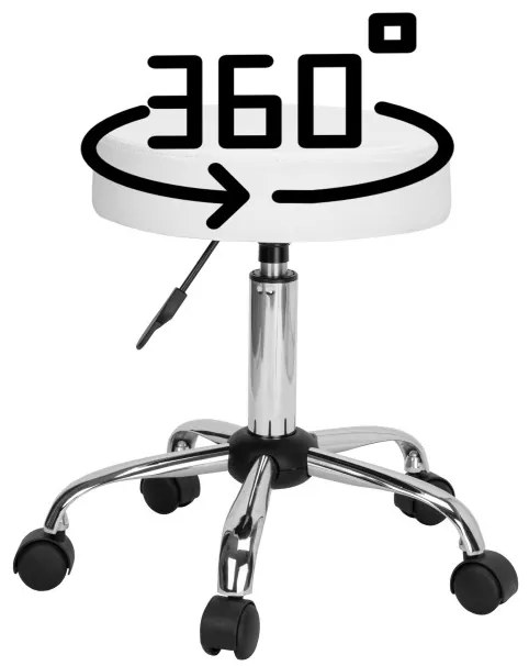 Pracovná stolička TULSA biela