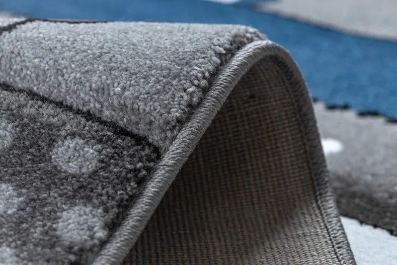 Detský kusový koberec Petit Farm animals blue