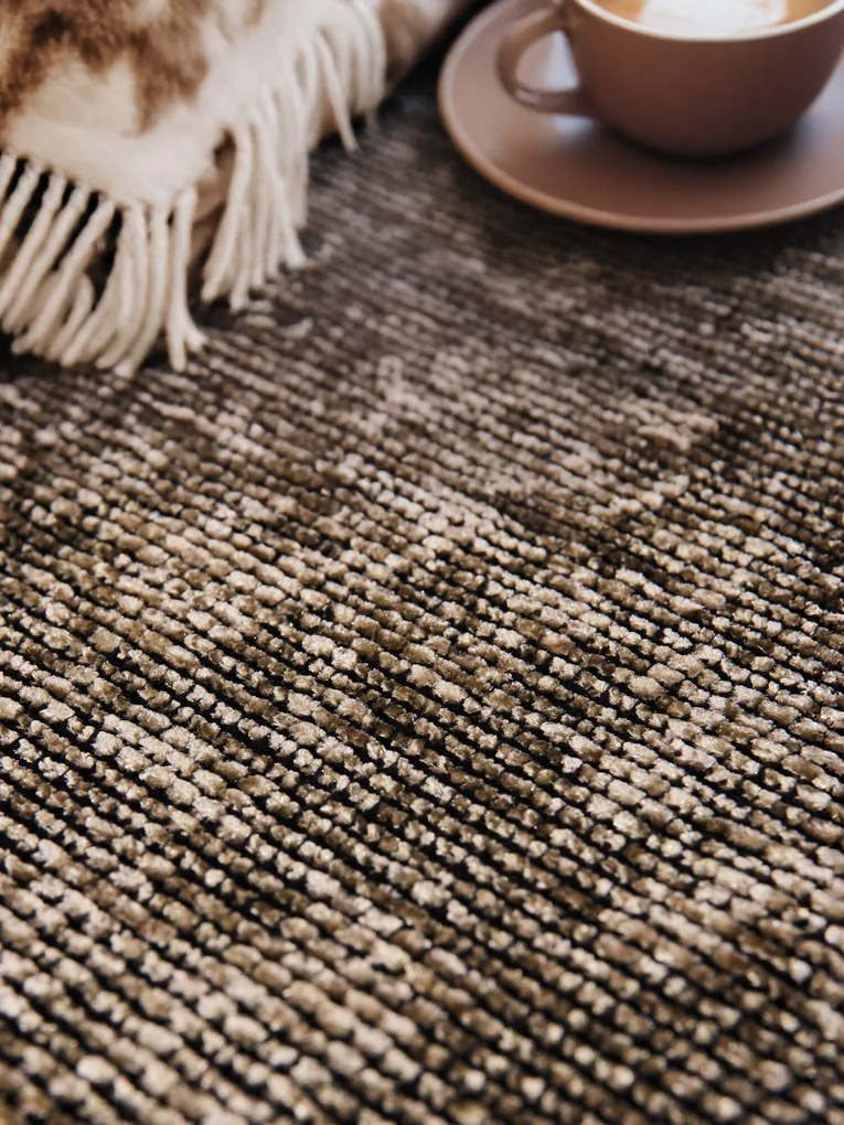 ELLE Decoration, Koberec behúň Brilliance Prisma 106312 Beige z kolekcie Elle, 80x250, hnedá, obývacia izba