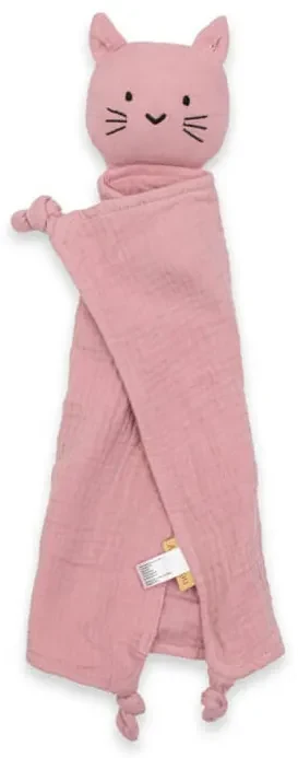 Mušelínový usínáčik Cat pink