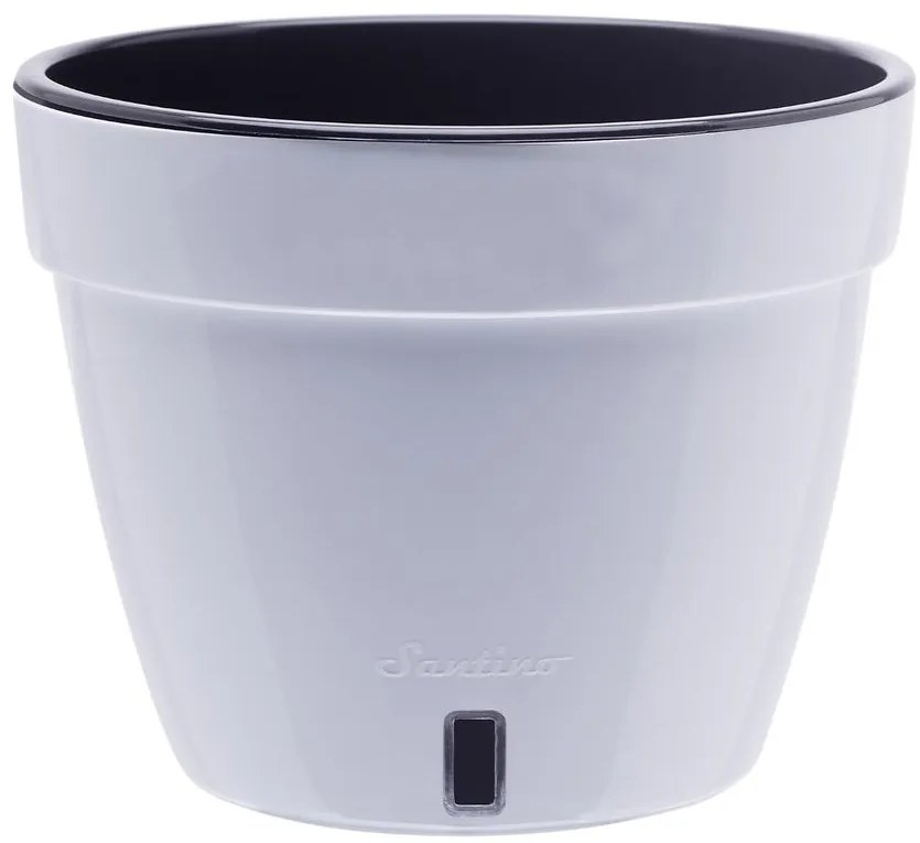 Kvetináč Asti 15 l čiernobiela