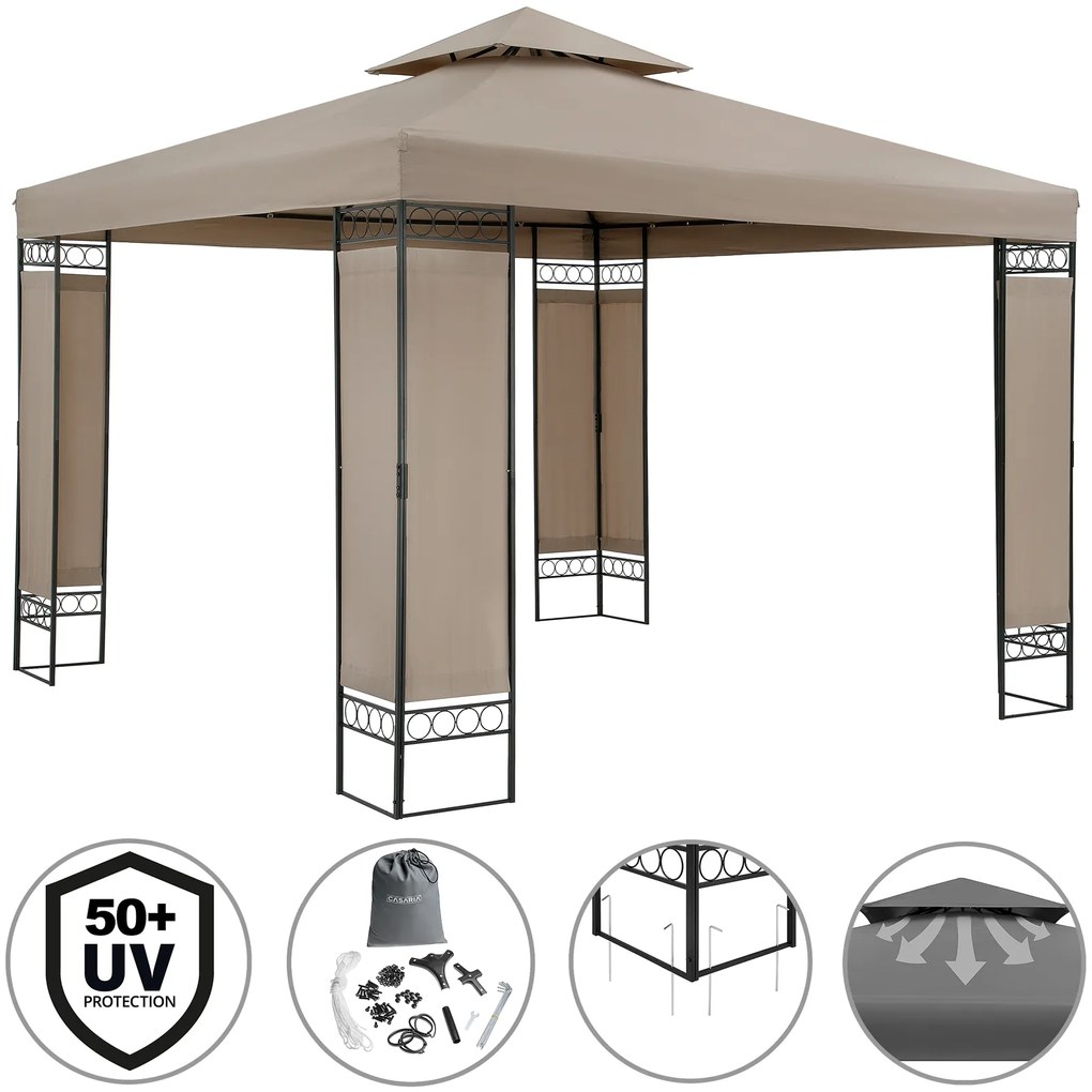 InternetovaZahrada Záhradný altánok Lorca 3x3 m - taupe