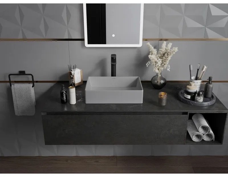 Mexen Goya, umývadlo na dosku 45 x 32 cm, svetlá šedá matná, 22184561